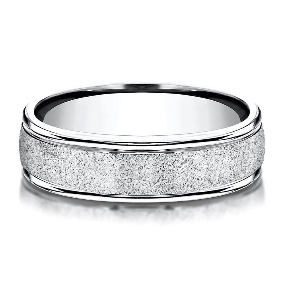 Men's Band in White Cobalt, 6.5MM – Image 1 of 3