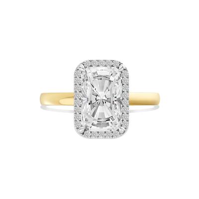 Romy Lab Grown Diamond Elongated Cushion Engagement Ring