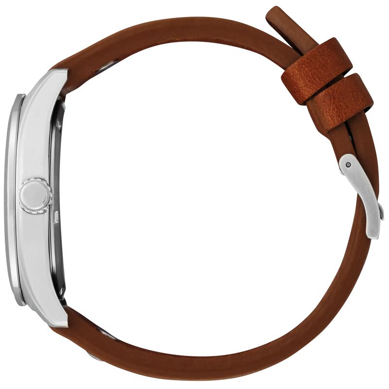 Men's Disney Mickey Aviator Watch in Brown Leather and Stainless Steel, 40MM – Image 2 of 3