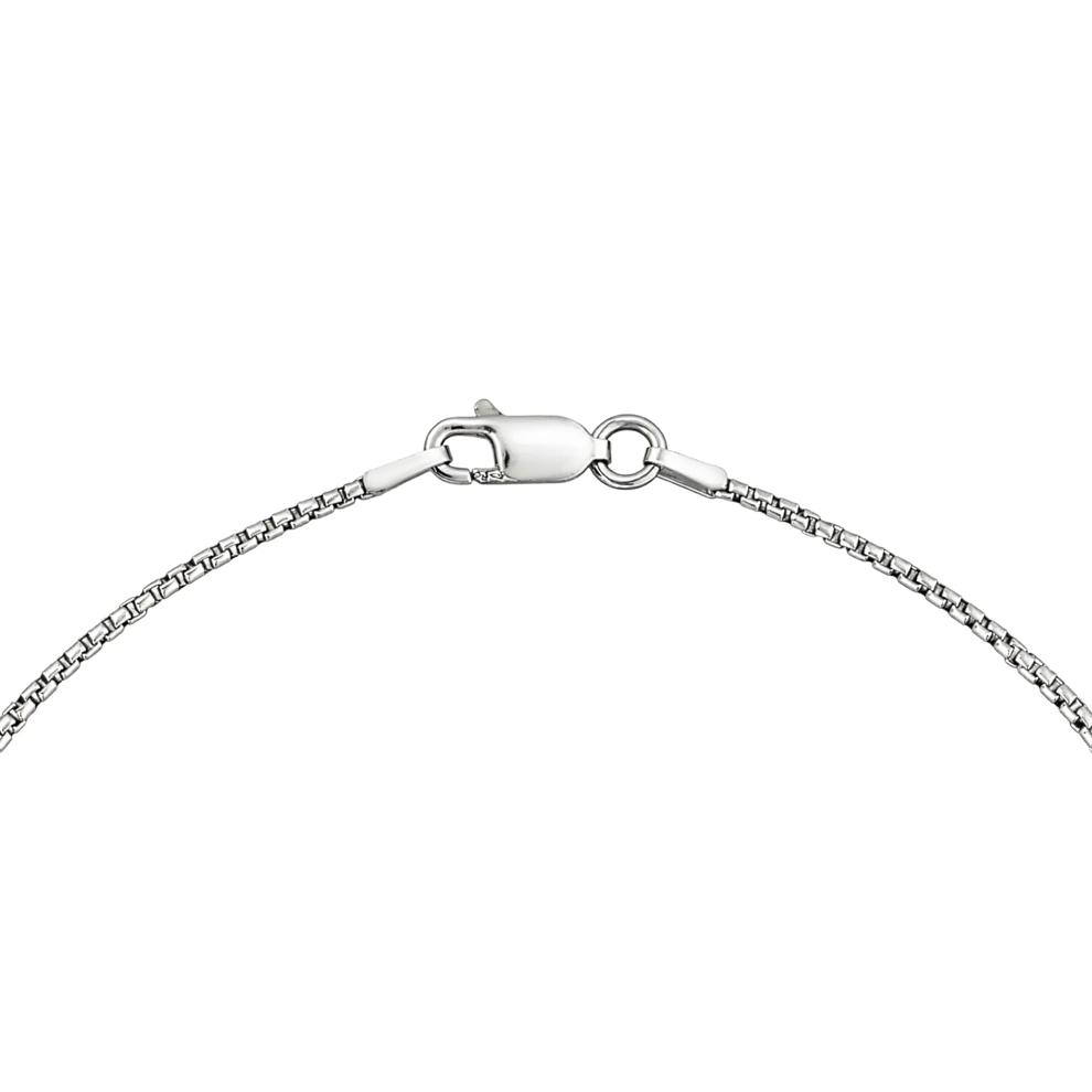 Men's Black Diamond Starburst Medallion Pendant Necklace in Sterling Silver (1/2 ct. tw.) – Image 2 of 4