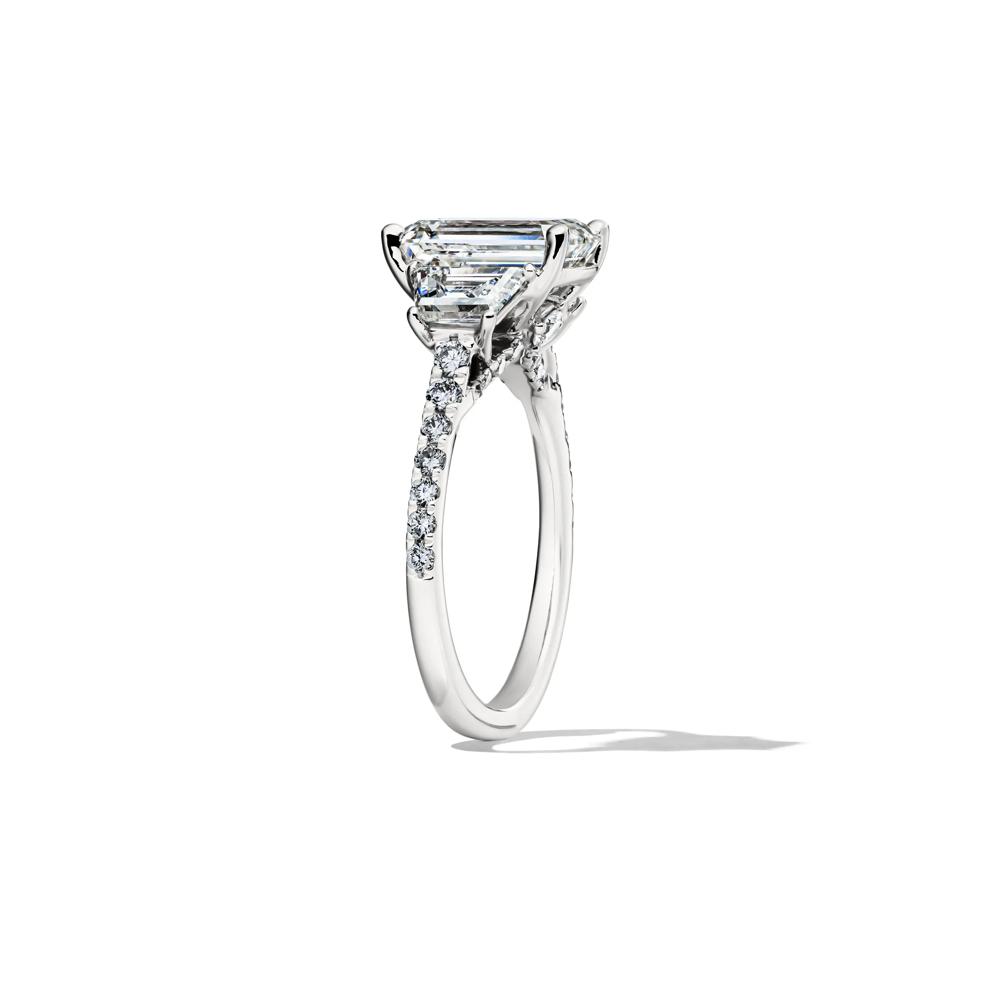 Jane Lab Grown Diamond Emerald-Cut Engagement Ring in Platinum (4 1/2 ct. tw.) – Image 3 of 4