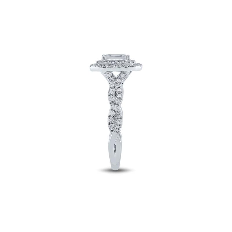 Lab Grown Diamond Emerald-Cut Engagement Ring in 14K White Gold &#40;1 1/2 ct. tw.&#41; – Image 3 of 3