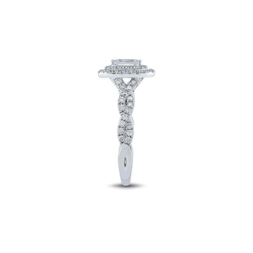 Lab Grown Diamond Emerald-Cut Engagement Ring in 14K White Gold (1 1/2 ct. tw.) – Image 3 of 3