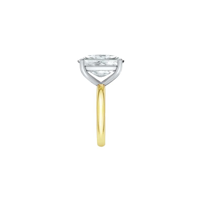 Lab Grown Diamond Elongated Cushion-Cut Engagement Ring in 14K Yellow and White Gold &#40;9 ct. tw.&#41; – Image 3 of 4