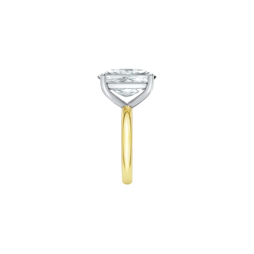 Lab Grown Diamond Elongated Cushion-Cut Engagement Ring in 14K Yellow and White Gold (9 ct. tw.) – Image 3 of 4