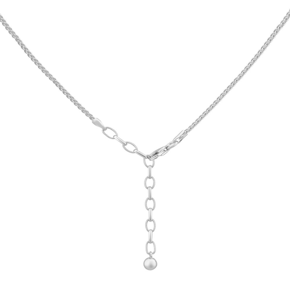 Diamond Twisted Frontal Necklace in Sterling Silver (1/4 ct. tw.) – Image 2 of 4