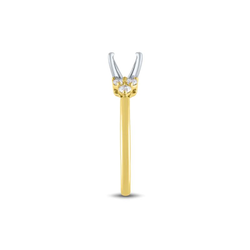 Lab Grown Diamond Semi-Mount in 14K Yellow Gold &#40;1/4 ct. tw.&#41; &#40;Setting Only&#41; – Image 6 of 6