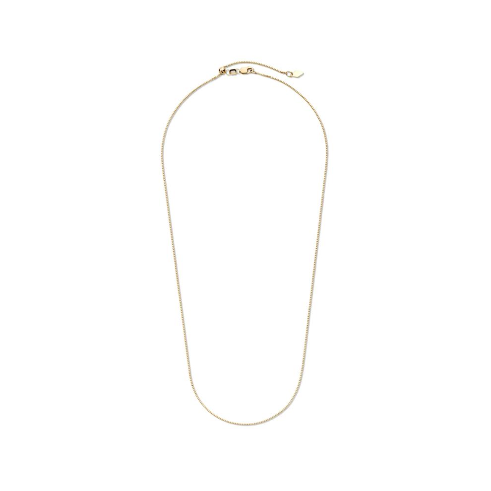Box Chain in 14K Yellow Gold, .85MM, 18-20" – Image 2 of 4