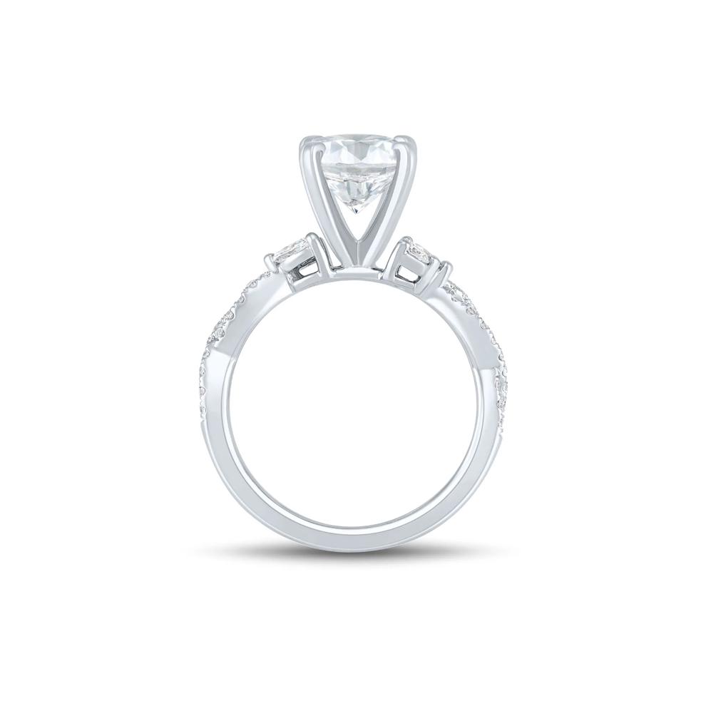 Lab Grown Diamond Marquise and Round Semi-Mount in 14K White Gold (3/8 ct. tw.) (Setting Only) – Image 6 of 6
