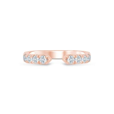 Lab grown Diamond Open Anniversary Band in 10K Rose Gold (5/8 ct. tw.)