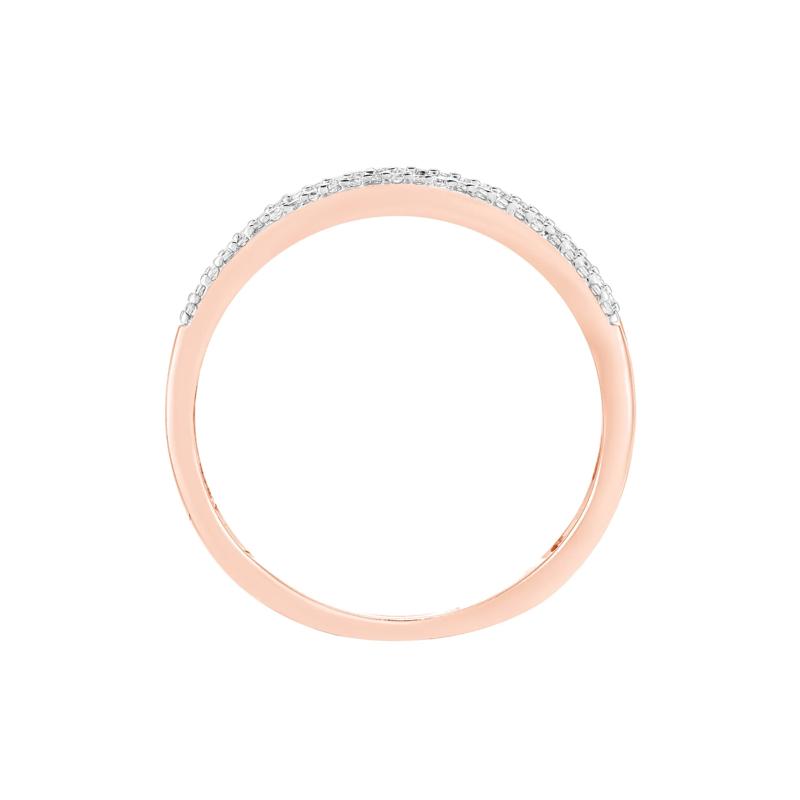 Multi-Row Diamond Wedding Band in 10K Rose Gold &#40;1/4 ct. tw.&#41;  – Image 2 of 3