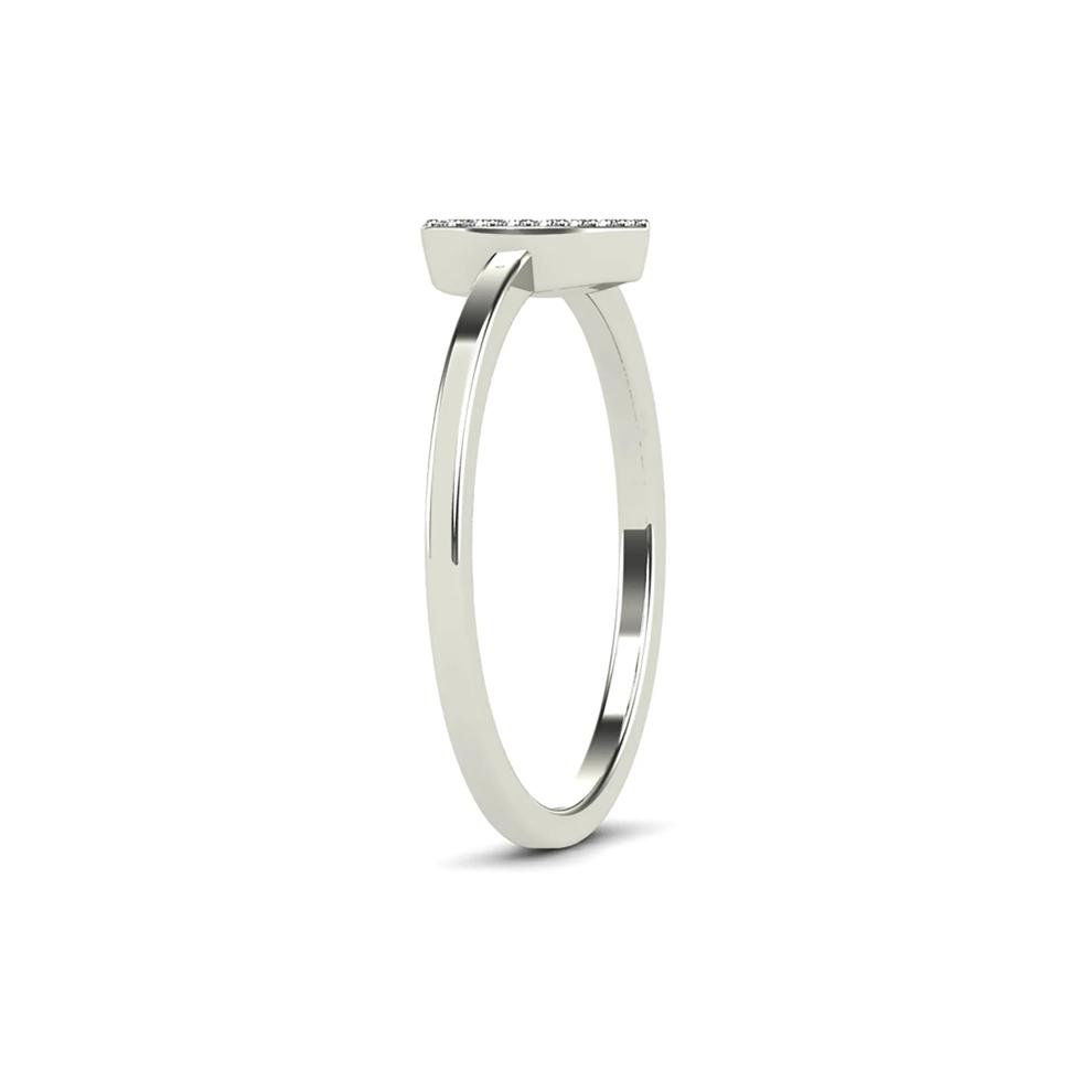Diamond Accent Open Heart Ring in 10K White Gold – Image 3 of 4