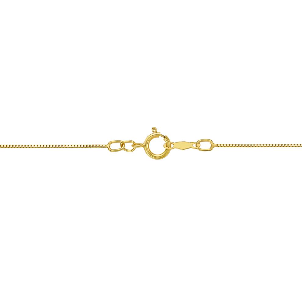 Emerald and Diamond Accent Vertical Bar Pendant in 10K Yellow Gold – Image 3 of 3