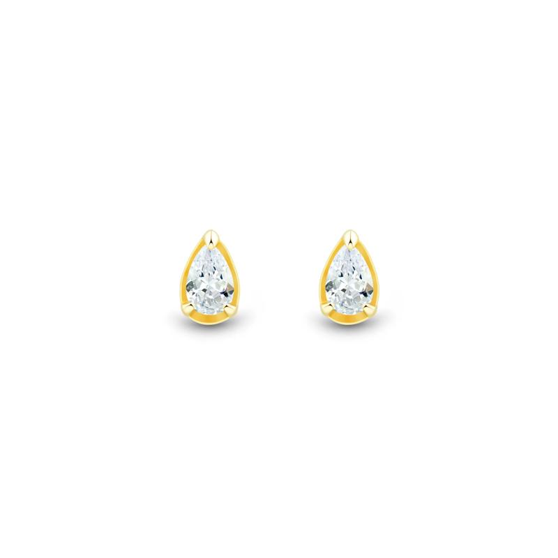 Lab Grown Diamond and Lab-Created Emerald Stud Earring Box Set in Vermeil &amp; 10K Yellow Gold &#40;1/4 ct. tw.&#41; – Image 5 of 7