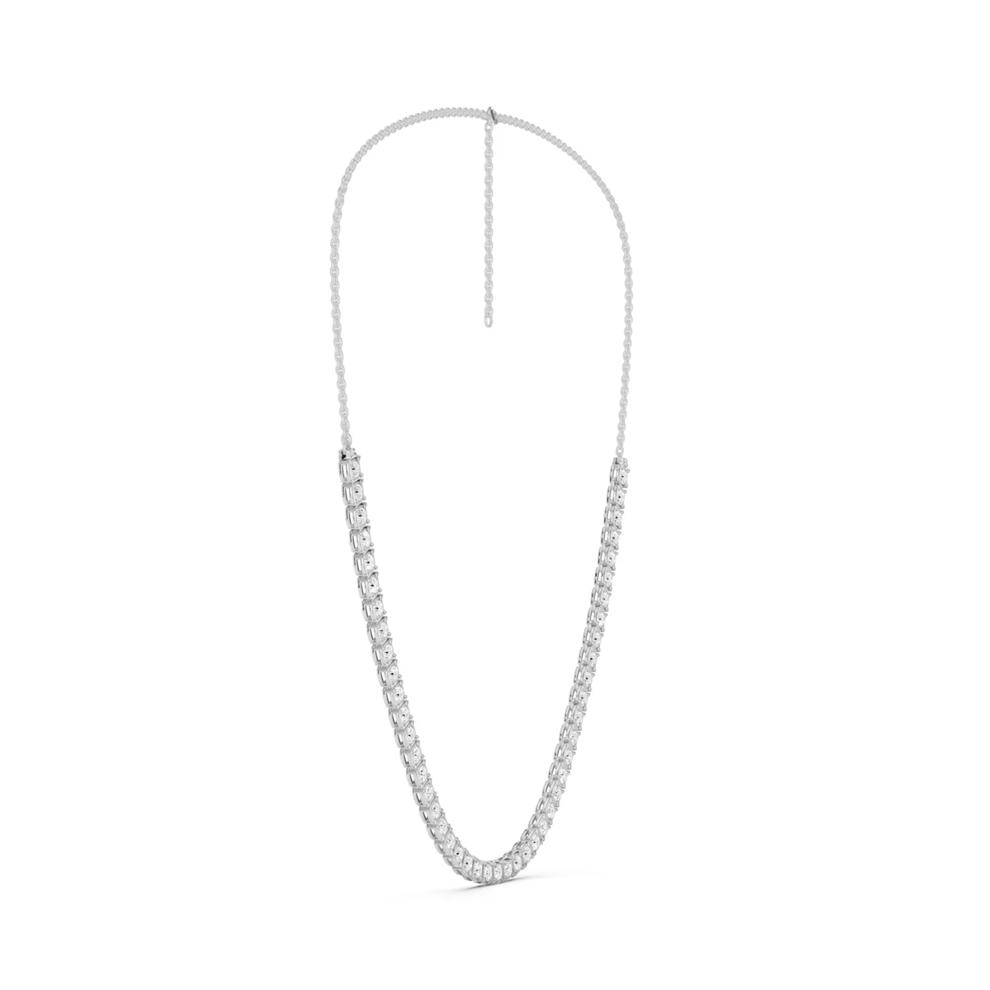 Lab Grown Diamond Tennis Necklace in 10K White Gold (3 ct. tw.) – Image 3 of 5