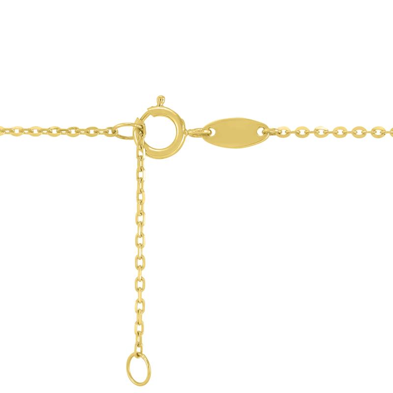 Diamond-Cut Heart Necklace in 14K Yellow Gold – Image 3 of 3