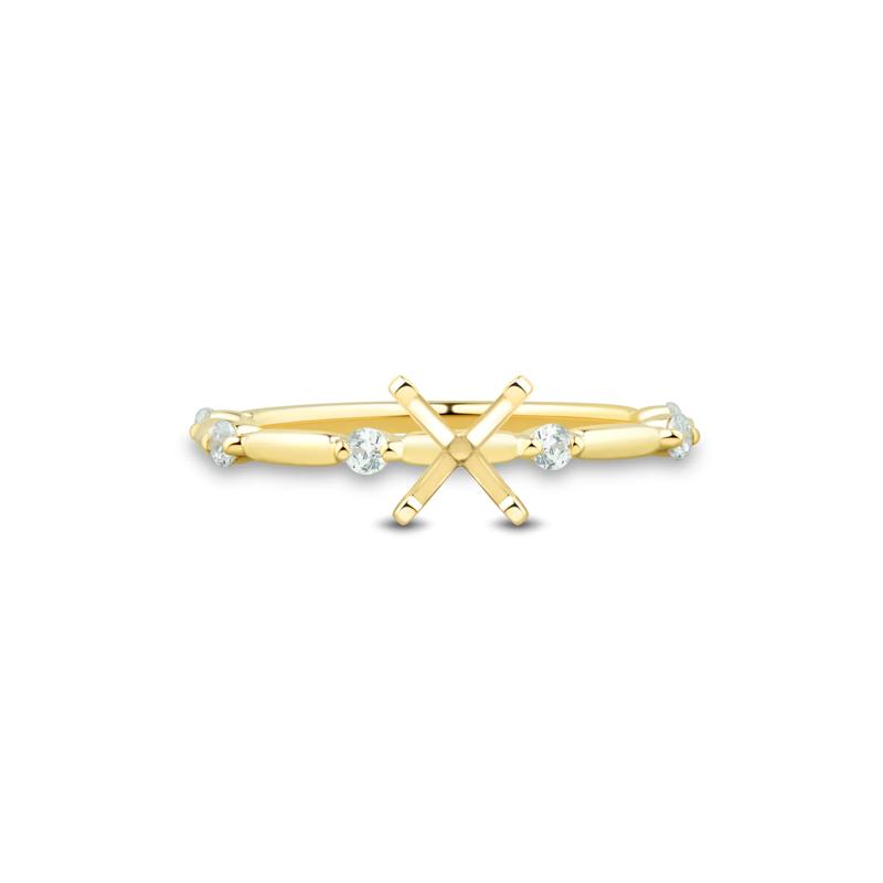 Lab Grown Diamond Semi-Mount Bridal Set in 14K Yellow Gold &#40;1/3 ct. tw.&#41; – Image 9 of 9