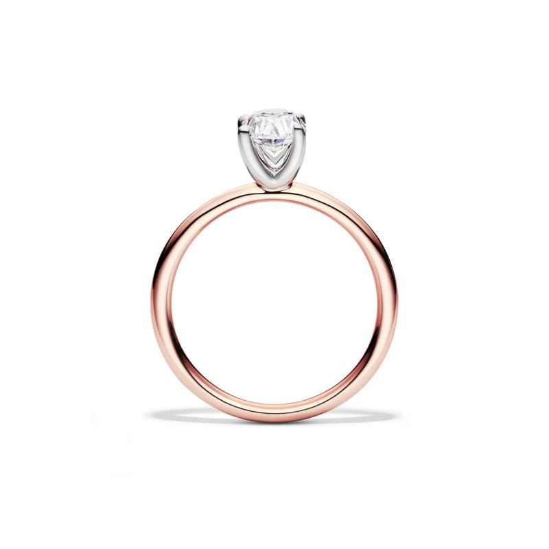 Diamond Oval Solitaire Engagement Ring in 14K Rose Gold &#40;1 ct.&#41; – Image 2 of 5