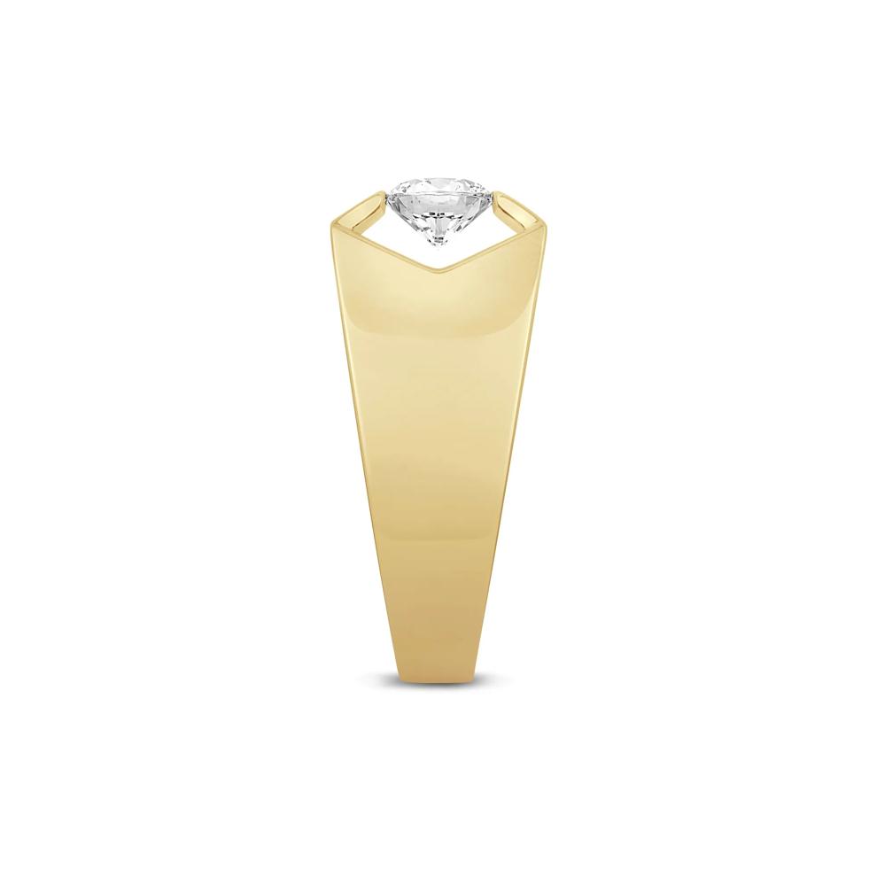 Men&rsquo;s Lab Grown Diamond Solitaire Ring in 10K Yellow Gold (1 ctw.) – Image 3 of 3