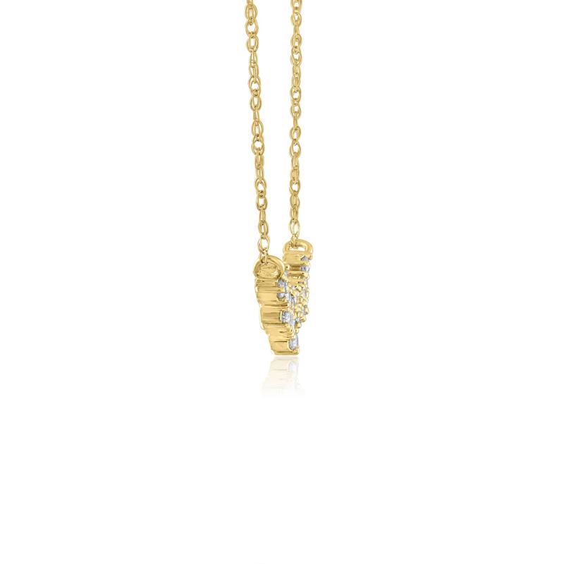 Diamond Necklace in 14K Yellow Gold &#40;1/5 ct. tw.&#41; – Image 2 of 3