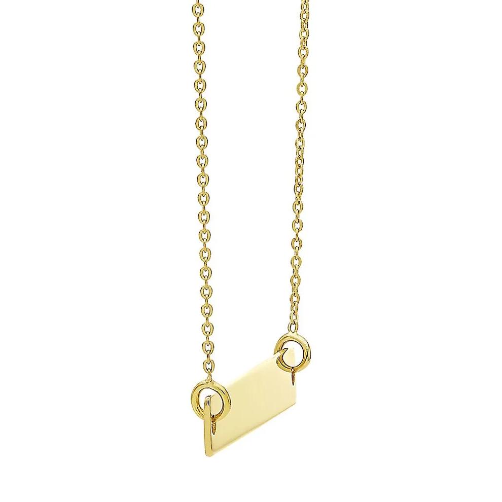 Bar Necklace in 14K Yellow Gold – Image 2 of 4
