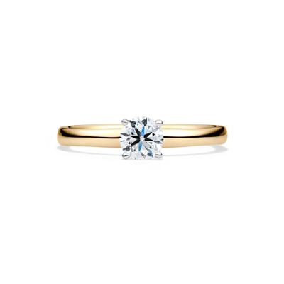 Diamond Round Brilliant Cut Solitaire Engagement Ring in 14K Yellow Gold (1/2 ct.)