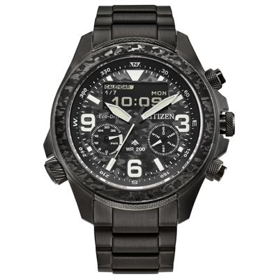 Men's Promaster Land Watch in Black and Camo Stainless Steel, 44MM