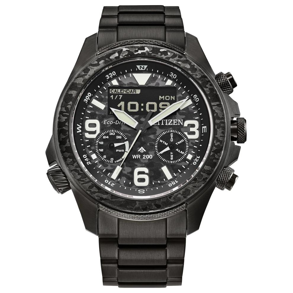 Men's Promaster Land Watch in Black and Camo Stainless Steel, 44MM – Image 1 of 6
