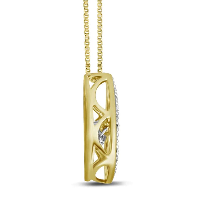 The Beat of Your Heart&amp;&#35;174; 1/5 ct. tw. Diamond Pendant in 10K Yellow Gold – Image 2 of 2