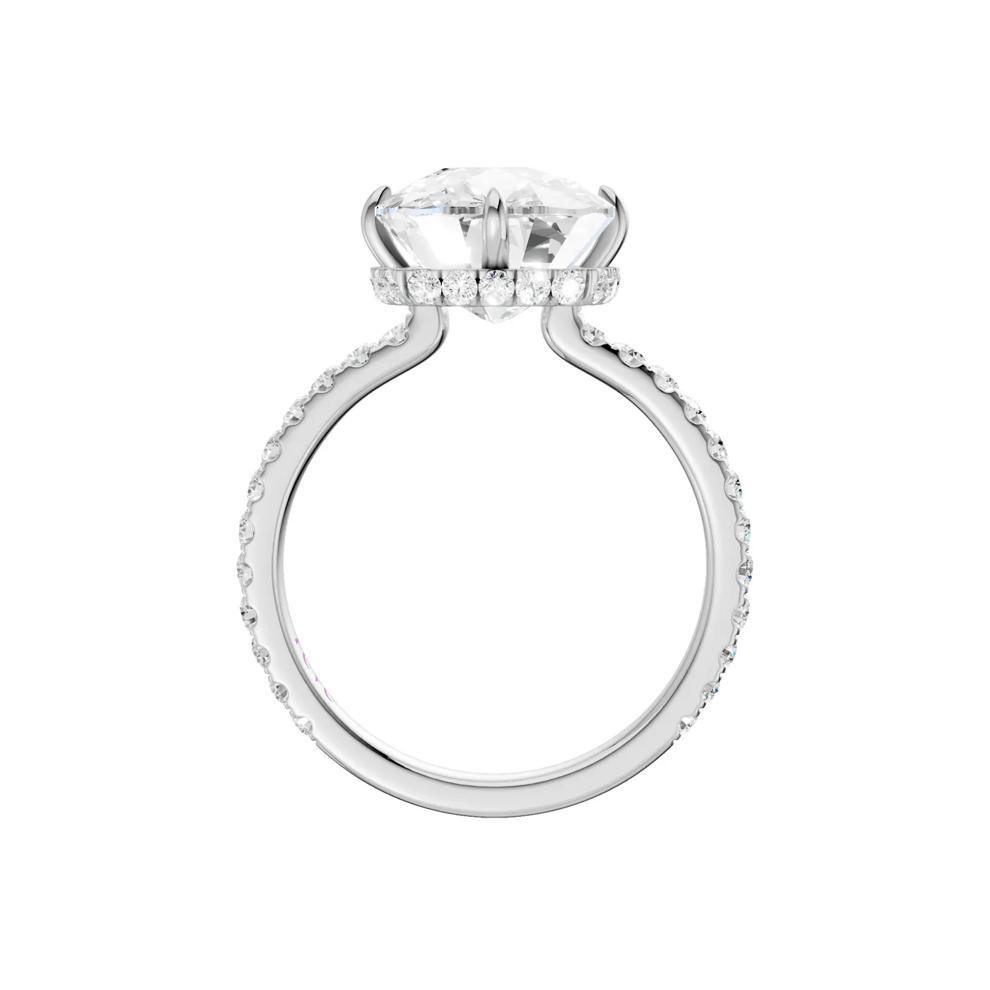 Thalia Lab Grown Diamond Engagement Ring in Platinum (6 1/2 ct. tw.) – Image 4 of 5