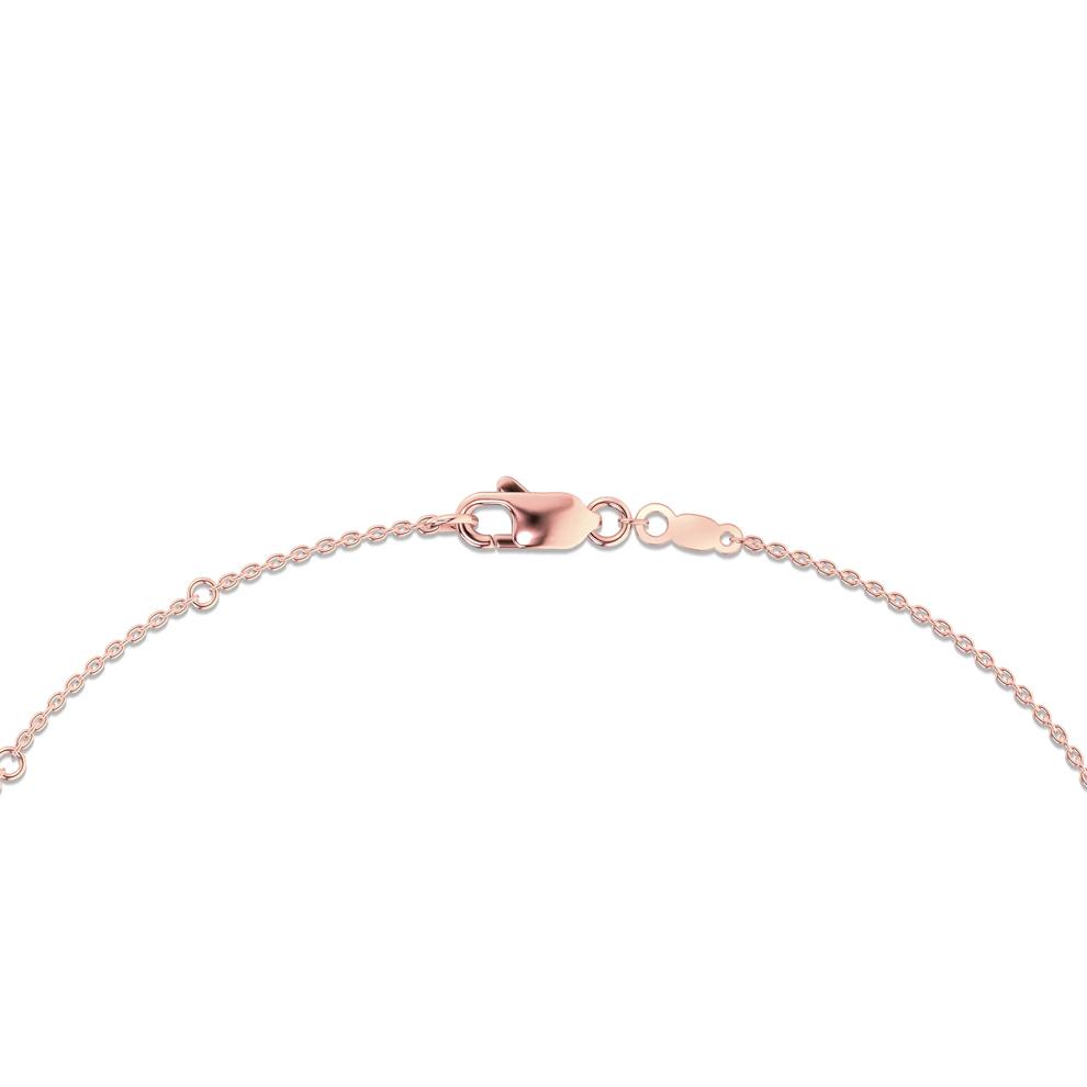 Lab Grown Diamond Three-Stone Pendant Necklace in 14K Rose Gold (1 ct. tw.) – Image 2 of 4