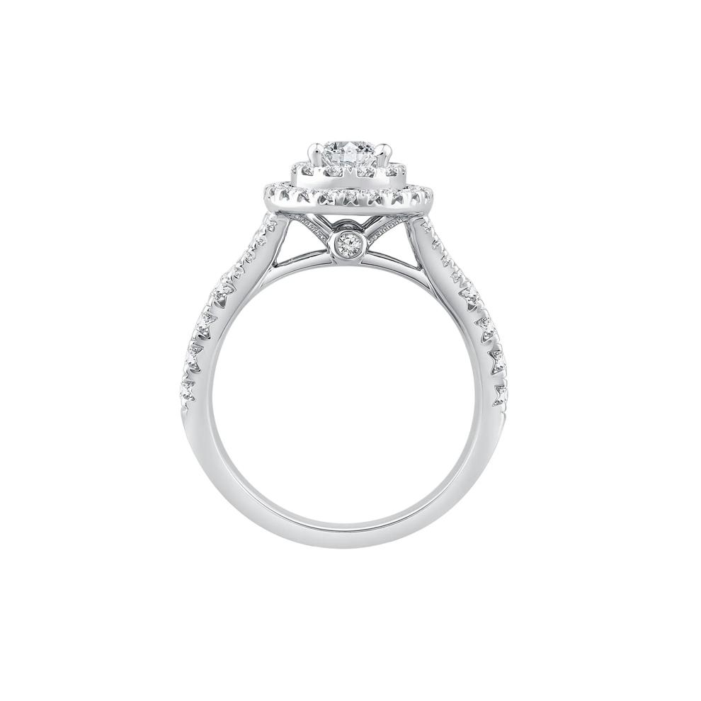 Pear-Shaped Diamond Double Halo Engagement Ring in 14K White Gold (1 1/4 ct. tw.) – Image 2 of 3