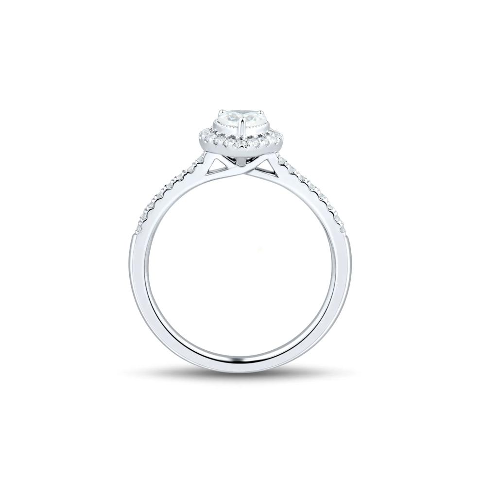 Lab Grown Diamond Heart-Shaped Center Promise Ring in 10K White Gold (1/2 ct. tw.) – Image 2 of 3