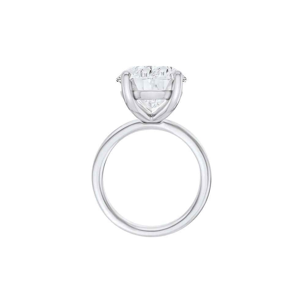 Lab Grown Diamond Oval Solitaire Ring in 14K White Gold (10 ct.) – Image 2 of 4