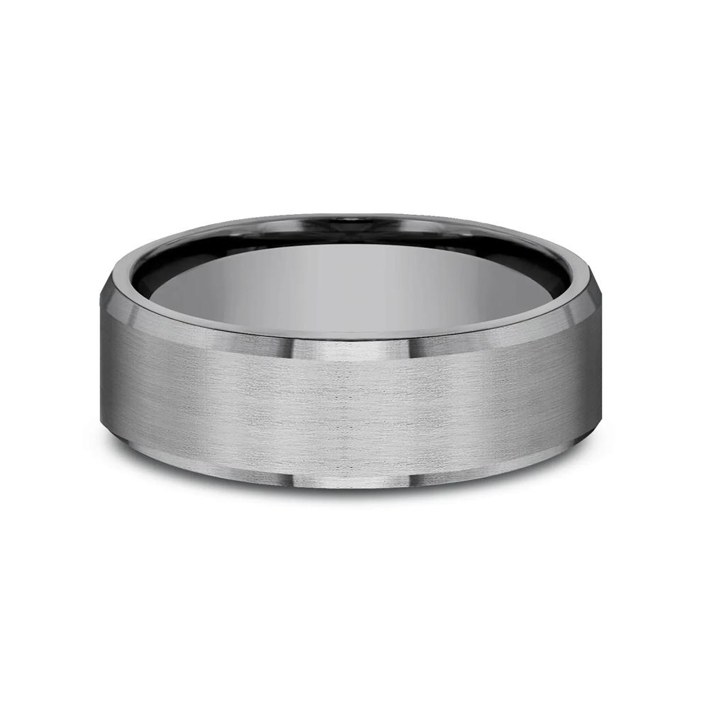 Men's Grey Satin Finish Band in Tantalum, 7MM – Image 1 of 3