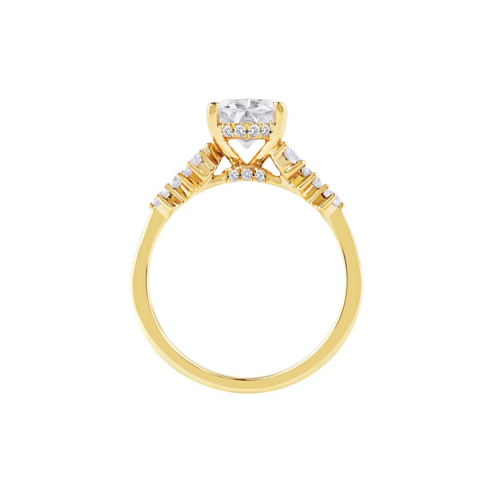 Lab Grown Diamond Oval-Shaped Engagement Ring in 14K Yellow Gold (2 1/2 ct. tw.) – Image 2 of 5