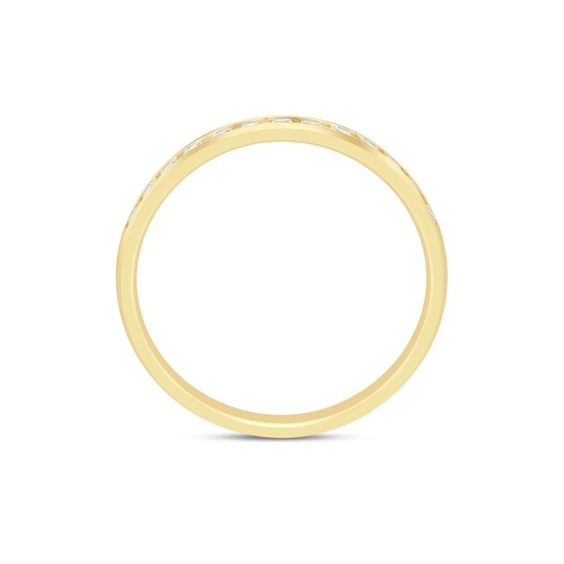 Lab Grown Diamond Channel-Set Band in 14K Yellow Gold &#40;1/4 ct. tw.&#41; – Image 2 of 3