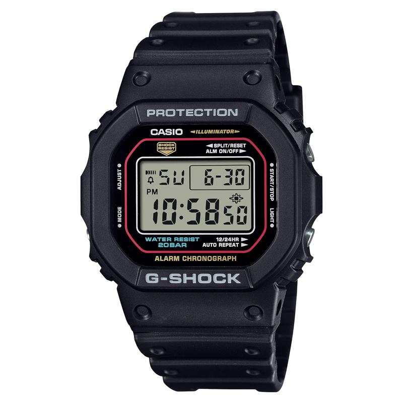 Men&#39;s Digital Watch in Black Resin, 43MM – Image 1 of 3