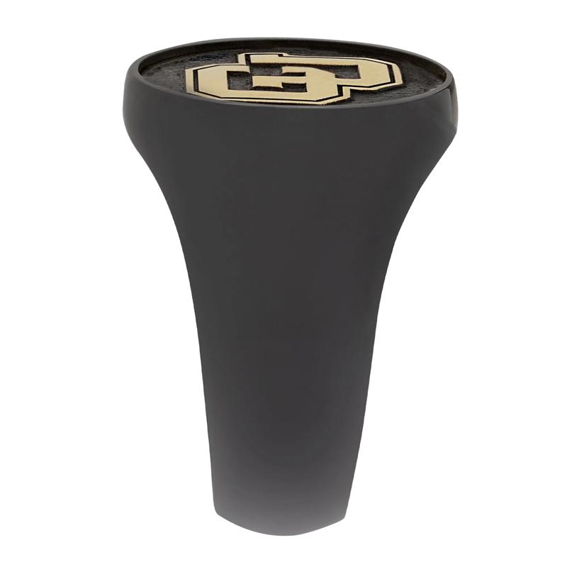 Colorado University Signet Ring in Zirconium and 14K Yellow Gold – Image 3 of 3