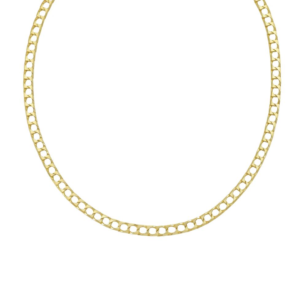 Fancy Link Chain Necklace in 14K Yellow, 6MM, 20" – Image 1 of 3