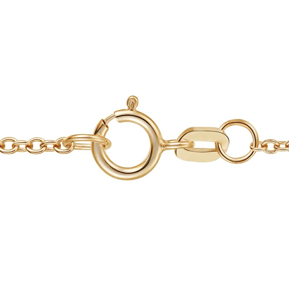 Emerald-Cut Green Amethyst &amp; Diamond Accent Pendant Necklace in 10K Yellow Gold – Image 3 of 4