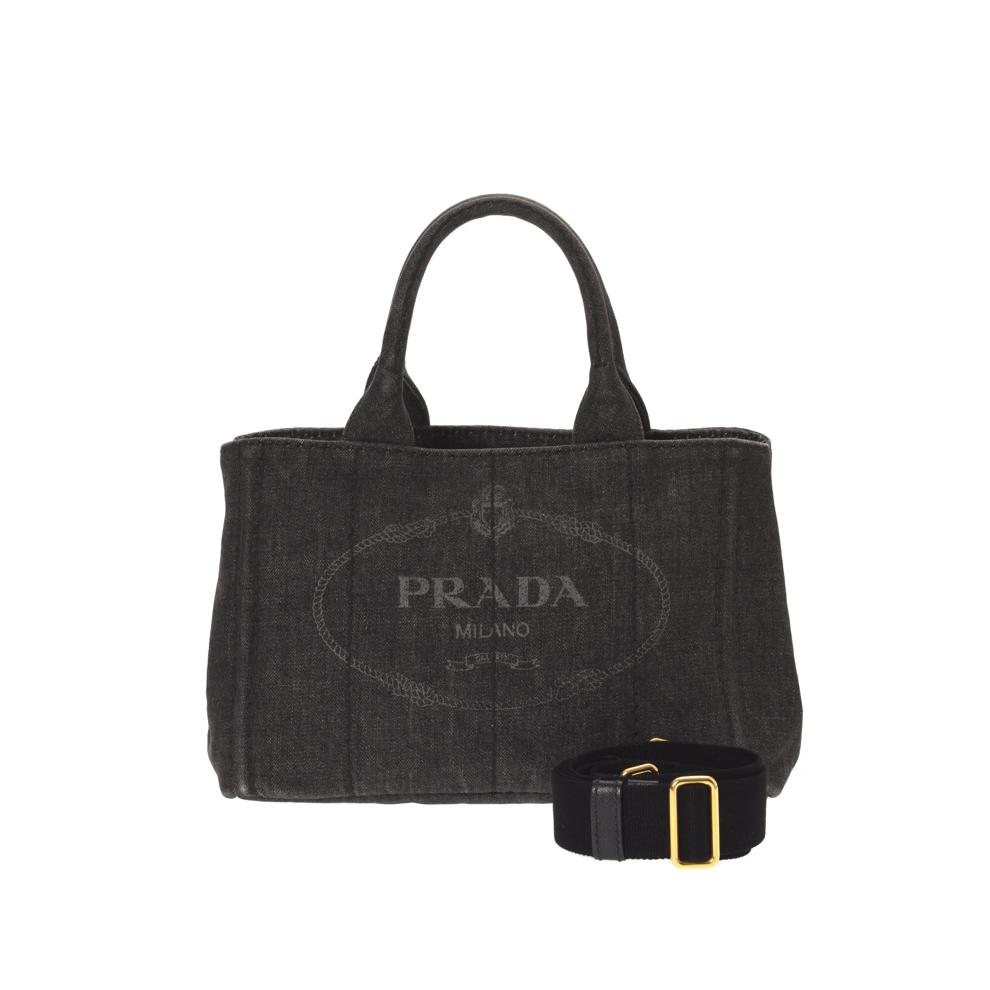 Pre-Owned Prada Canapa 2Way Tote – Image 1 of 9