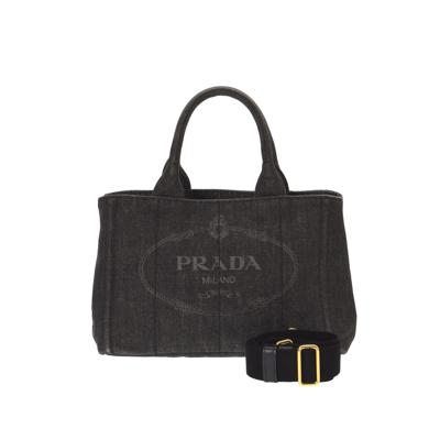 Pre-Owned Prada Canapa 2Way Tote Medium Tote
