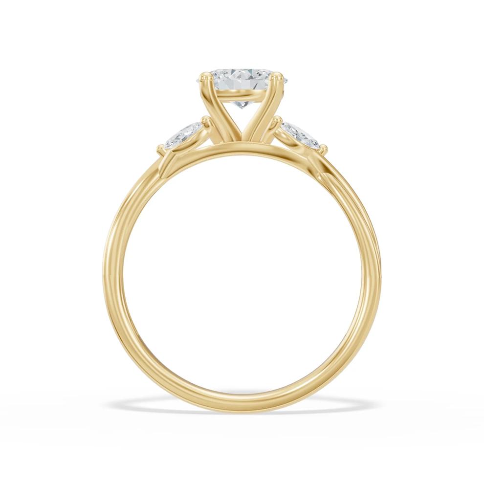 Lab Grown Diamond Round Engagement Ring in 14K Yellow Gold (1 1/4 ct. tw.) – Image 2 of 4