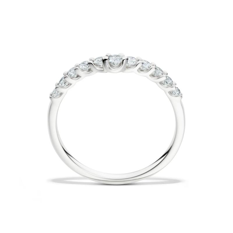 Lab Grown Diamond Chevron Band in 14K White Gold &#40;1/3 ct. tw.&#41; – Image 2 of 4