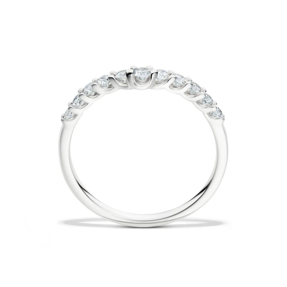 Lab Grown Diamond Chevron Band in 14K White Gold (1/3 ct. tw.) – Image 2 of 4