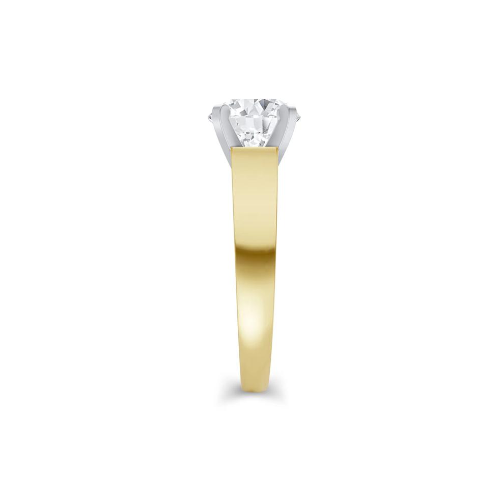 Lab Grown Diamond Semi-Mount Engagement Ring in 14K Yellow Gold (1/10 ct. tw.) – Image 5 of 6