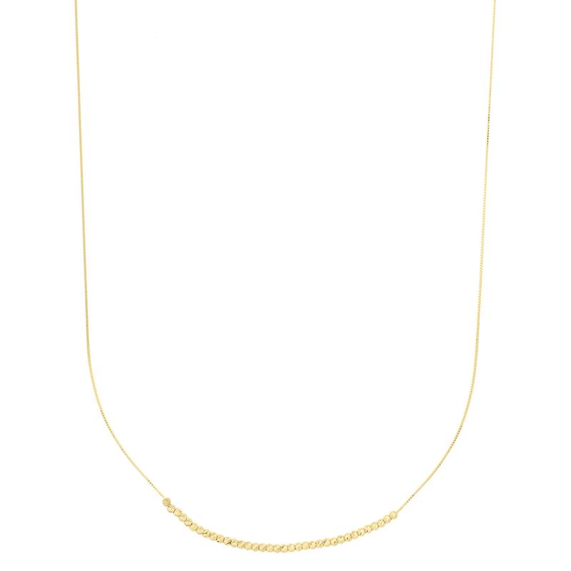 Faceted Bead Necklace in 14K Yellow Gold, 17.75&rdquo; – Image 1 of 2