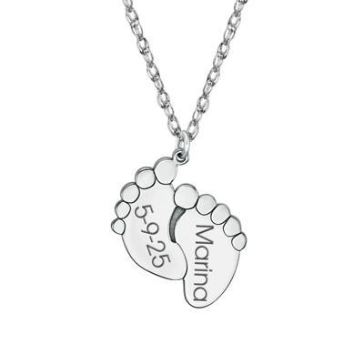Personalized Baby Feet Pendant