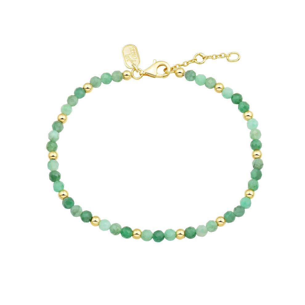 Emerald Bead Bracelet in Vermeil – Image 1 of 4